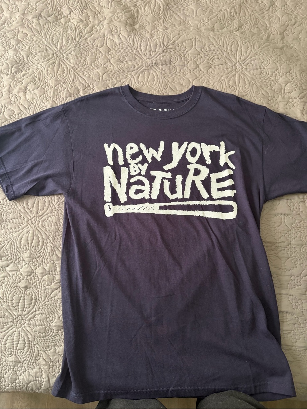 Graphic Tee - Navy Crewneck